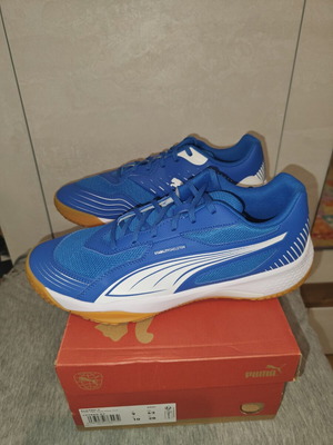 Puma Solarflash III athletic shoes new, blue with white details