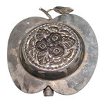 Silver-plated ashtray used