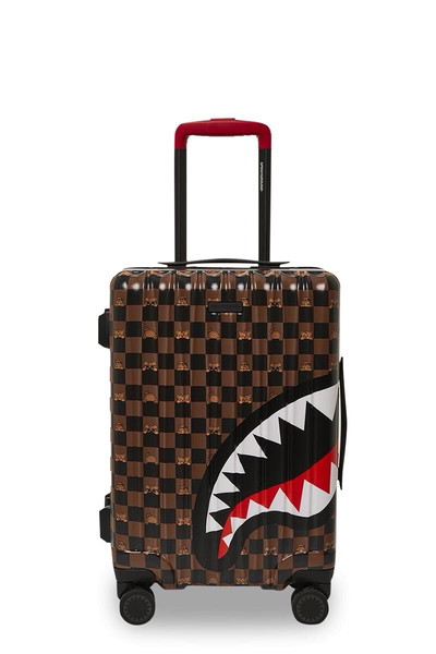 SPRAYGROUND PEEKING CHARACTER CHECK CARRY ON HARD LUGGAGE