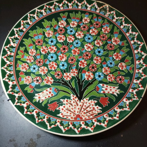 Decorative wall plate used from Kioutacheia