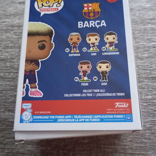 Funko POP! Football #74 Lamine Yamal FC Barcelona vinyl figure with box