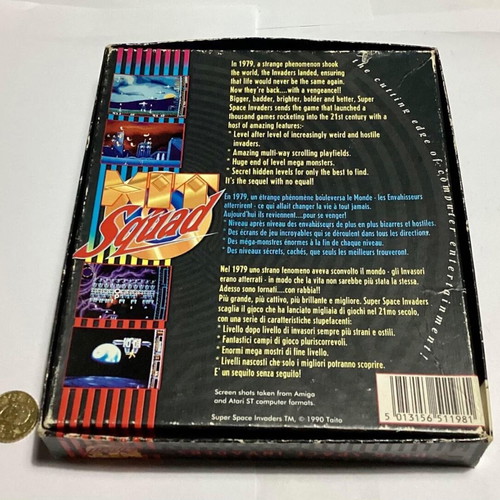 Amiga Super Space Invaders used without manual, untested