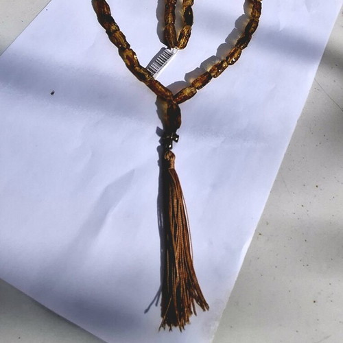 Handmade Baltic amber komboloi, new