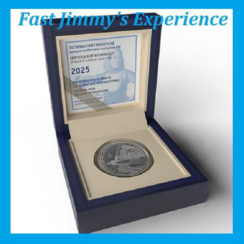 Official Silver Proof Coin 10 Euro Bouboulina 2025 new