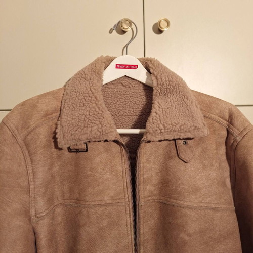 Aviator jacket Zara camel with sheep fur lining, like new, size L