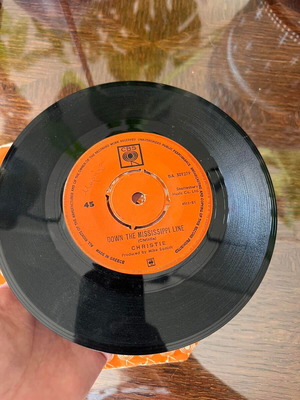 Christie Yellow River 7" 45RPM single used, pop, CBS Greece 1970