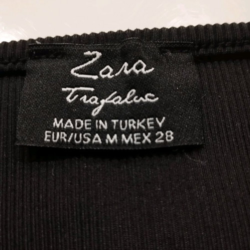 Zara black elastic bustier like new