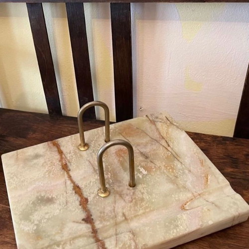 Antique marble calendar base used