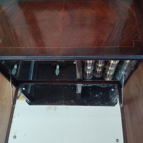 Vintage wooden drinks cabinet bar furniture 1920s