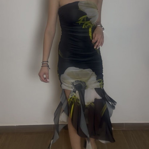 Dress with movement new, ideal for weddings, black, size S