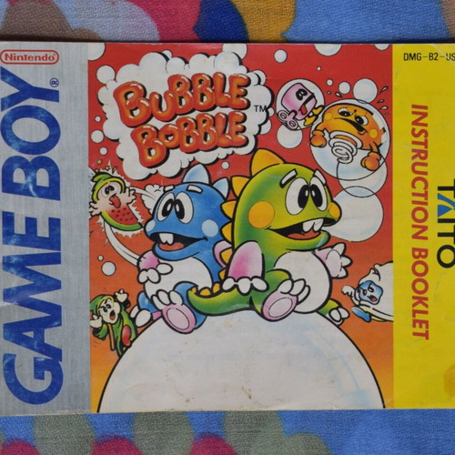 Bubble Bobble Game Boy used with manual, English