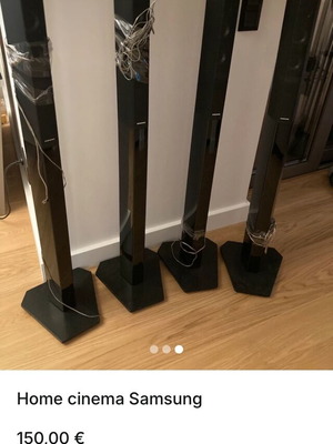 Samsung home cinema system like new with wired and wireless speakers