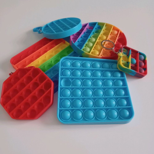 Pop it stress relief toys new, pack of 6 pieces