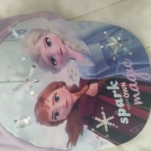 Summer hat Elsa Frozen size 54 like new, colorful with strass