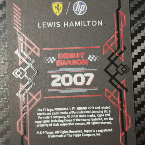 Lewis Hamilton Black Edge Edition 2026 Topps F1 Turbo Attax card