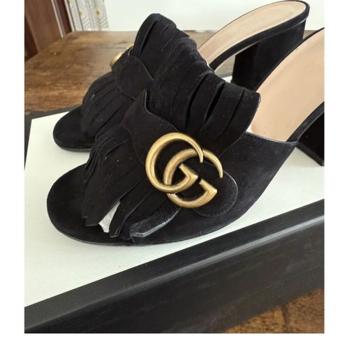 Gucci Marmont Mules No.38.5 new, black