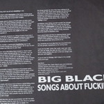 Big Black Songs About F*cking LP album μεταχειρισμένο, punk