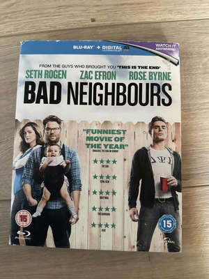 Bad Neighbours Blu-Ray used with English subtitles