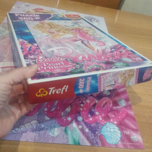Barbie puzzle used 260 pieces