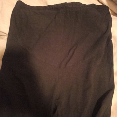 Maternity leggings black size Large like new with transparency