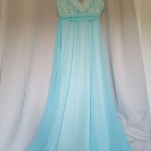 Maxi dress Shine 2gether new, turquoise, size M/L
