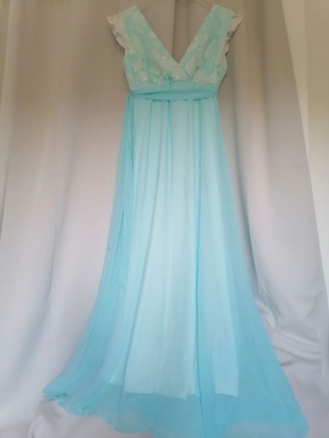 Maxi dress Shine 2gether new, turquoise, size M/L