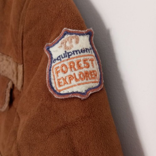 Boy's warm brown jacket, size 92 cm, age 2 years