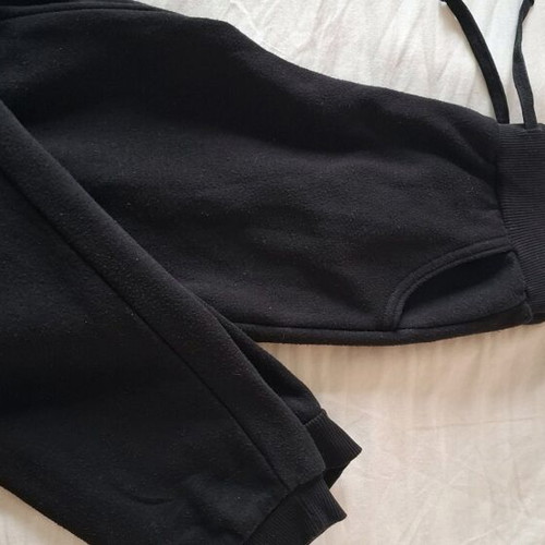 Girls' sportswear used, black, age 9-10