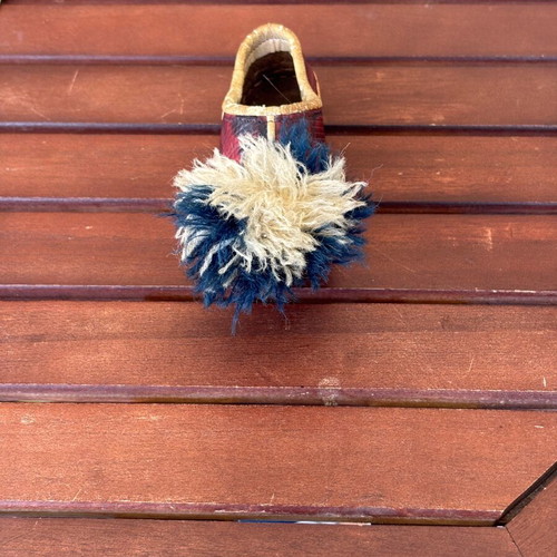 Leather Tsarouhi handmade used decorative