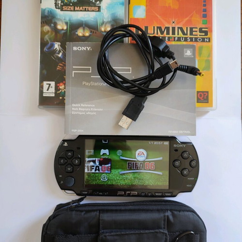 PSP 2000 Slim Lite PlayStation Portable Console used with charger and battery