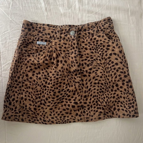 Fendissime vintage leopard mini skirt