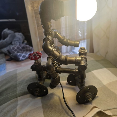 Art table lamp