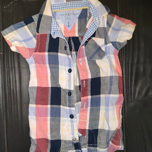 Tommy Hilfiger Baby Checked Shirt 3-6 Months like new
