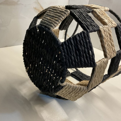Set of 3 handmade decorative baskets