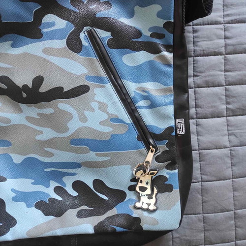 Custard multifunctional shoulder bag blue like new
