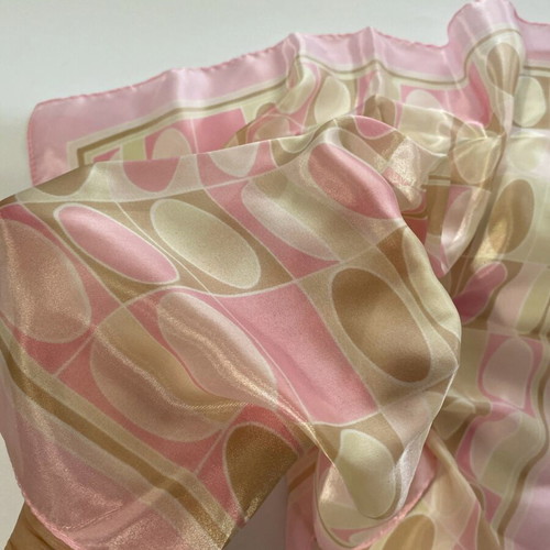 Pink scarf new 52x52cm