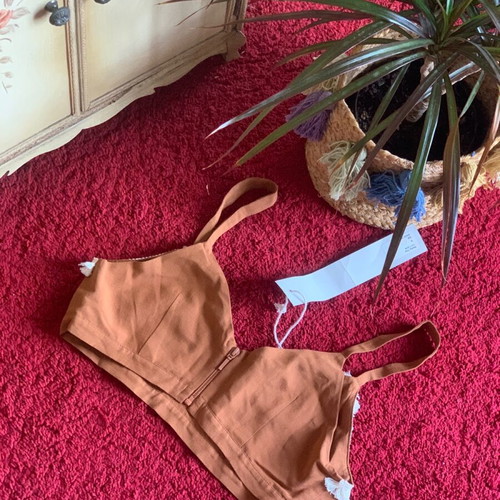 Arpyes Molly Boho Top new, terracotta, size M
