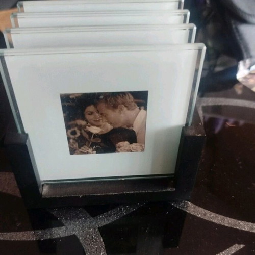Glass coasters used in Andreas homestores case