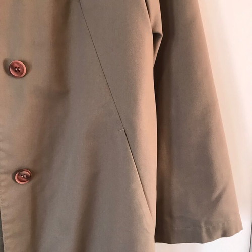 Four Seasons trench coat used, khaki-beige, size S