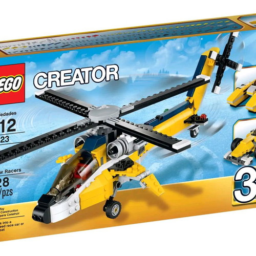 Lego Creator Yellow Racers 31023 set 3 in 1 like new, 328 pieces