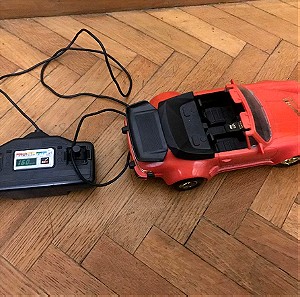 ενσύρματο τηλεκατευθυνόμενο αυτοκίνητο porsche turbo (παιδικό παιχνίδι, vintage, retro)