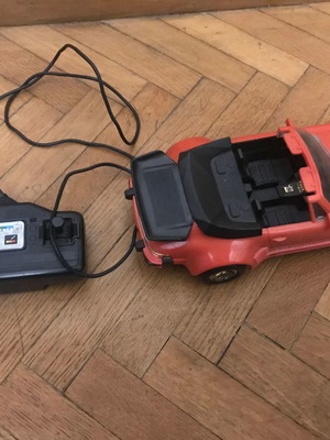 Wired remote control Porsche turbo car used, vintage