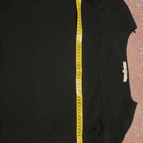 Iso black blouse size S like new with asymmetric hem and pleats