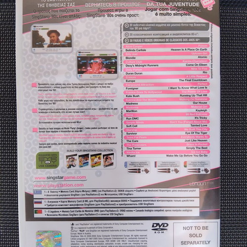 SingStar '80s PS2 game