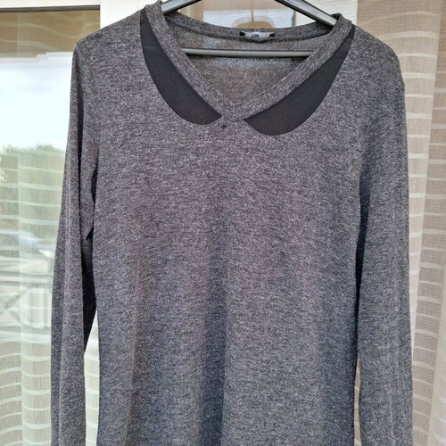 Knitted blouse dark gray used, size M