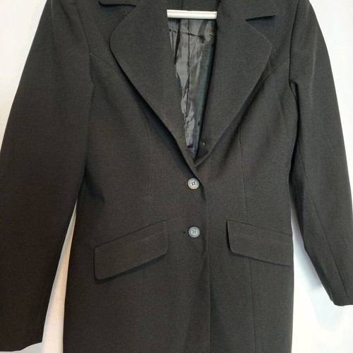 Women's black jacket with shoulder pads like new, medium large