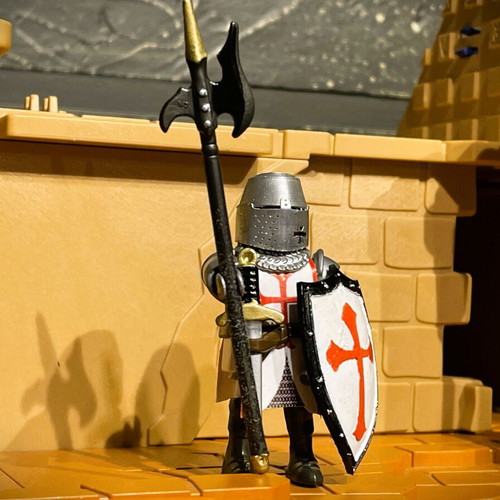 Playmobil Templar Heavy Infantry Knight custom made, brand new