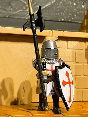 Playmobil Templar Heavy Infantry Knight custom made, brand new