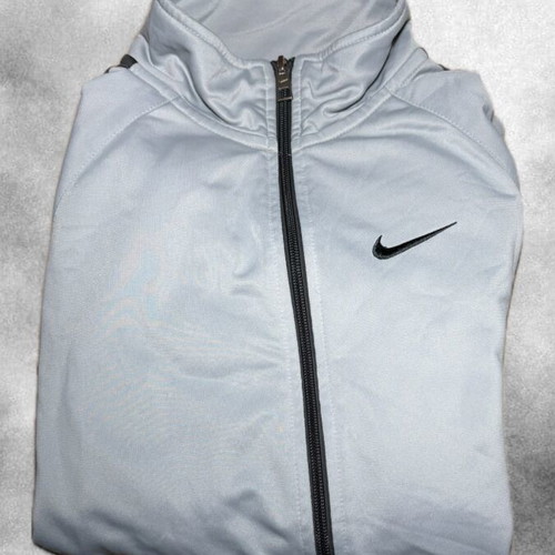 Nike Track Jacket gray with black stripes like new