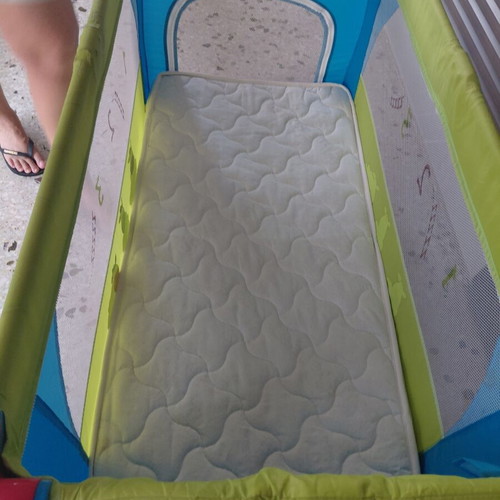 Baby playpen bed with mosquito nets and protective cover